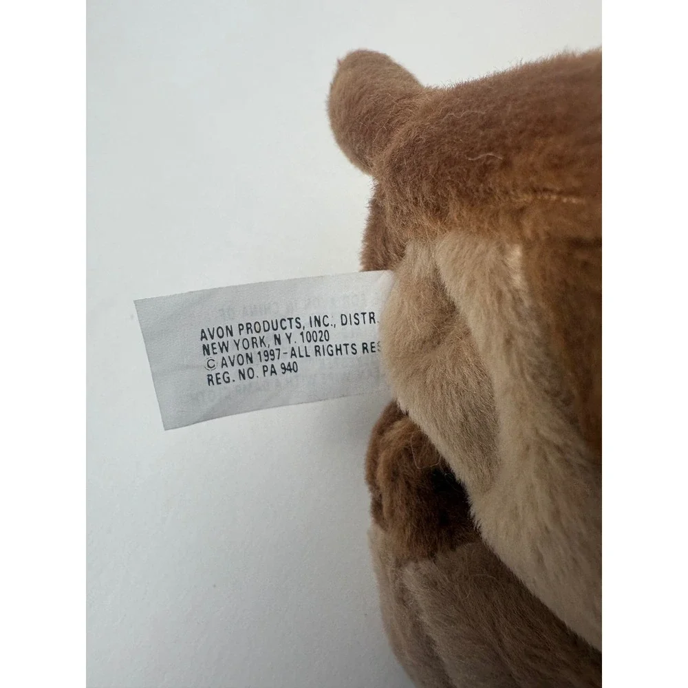 Vintage 1997 Avon Rumply the Sharpei Brown Dog Beanbag‎ Plush with Tags 7